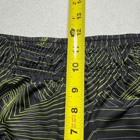 Nike Boys Dri-Fit Elastic/Drawstring Waist Logo Black/Lime Green Shorts Size XL - Picture 10 of 12